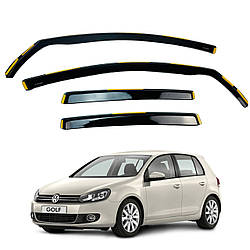 Вітровики для Volkswagen Golf 6 2008-2012 HB вставні (HAWK)