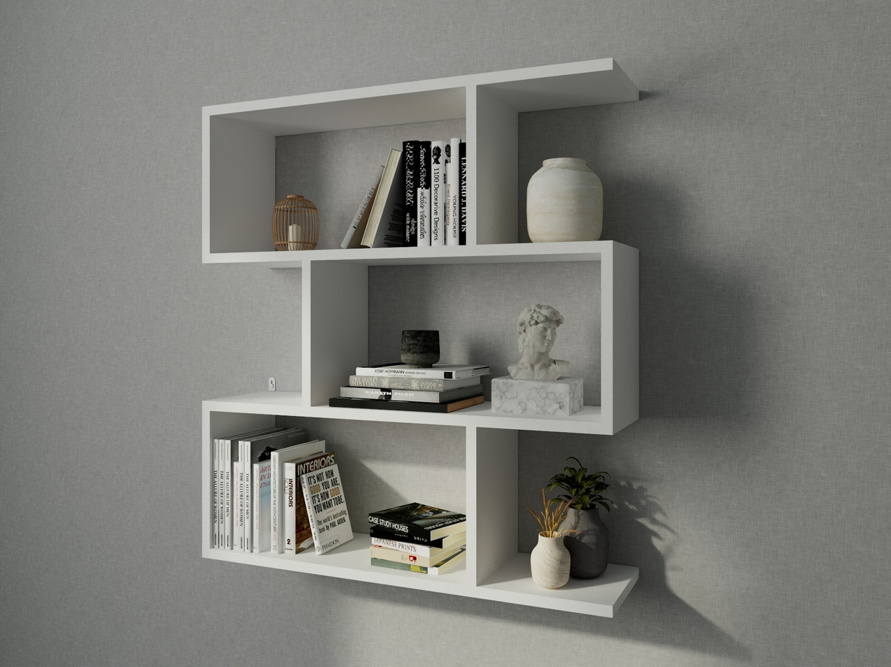 Полиця навісна на стіну IdealMebel Тренд 16, книжкова полиця, декоративна полиця в кімнату, будинок., фото 1