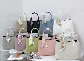 Сумка жіноча шопер 30*21 см з довгим ремінцем зі штучної шкіри в різних кольорах Janin