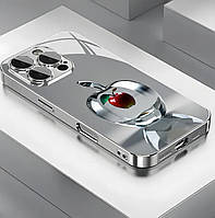 Глянцевий чохол з 3D яблуком для iPhone 11 Pro