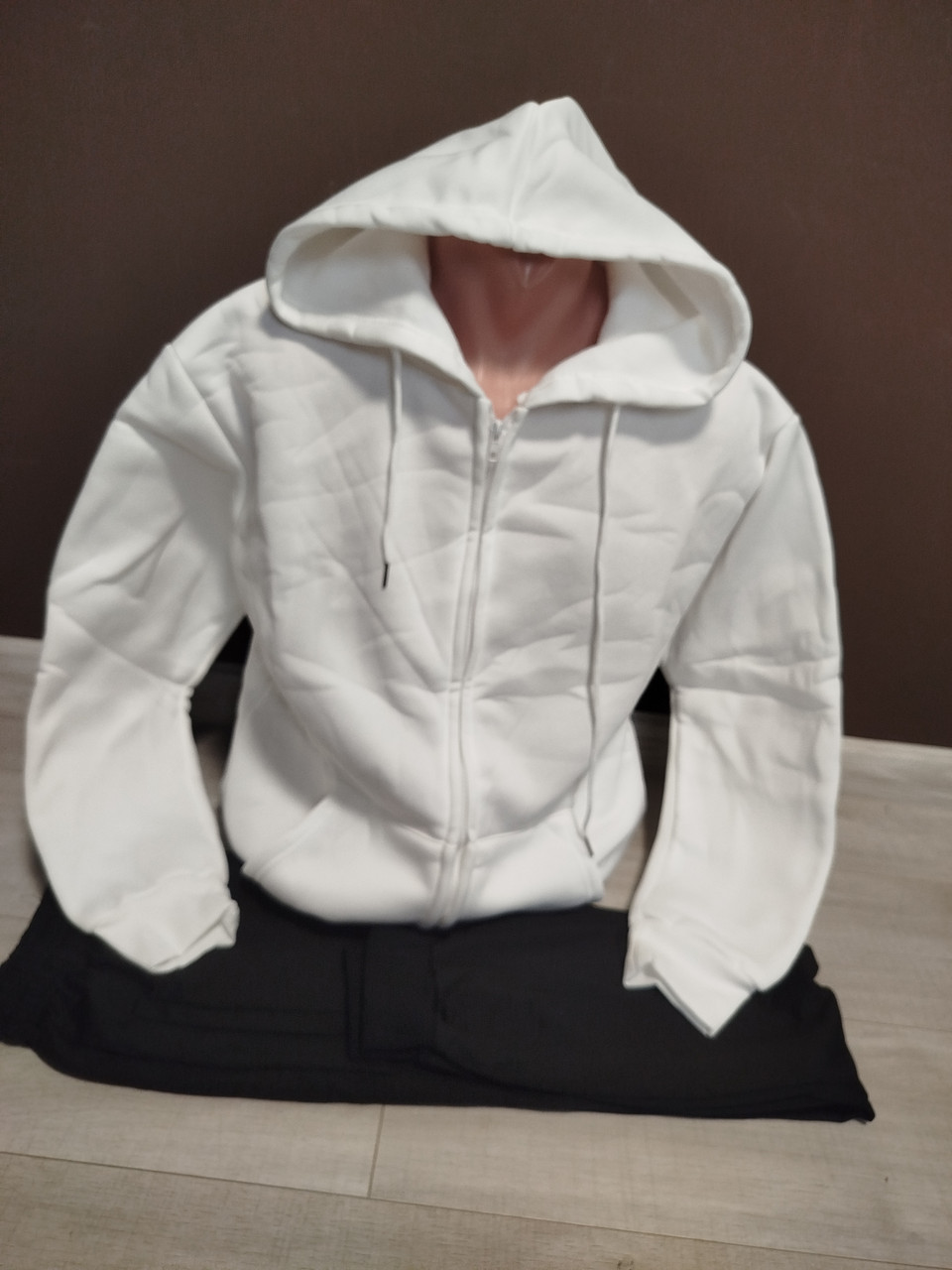 Костюм утеплений з начосом на флісі для хлопчика підлітка Сніг 13-18 років куртка штани білий, фото 1