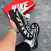Чоловічі кросівки Nike P6000 Grey Black Найк П6000 сірі з чорним шкіра сітка чоловіче взуття демісезон, фото 8