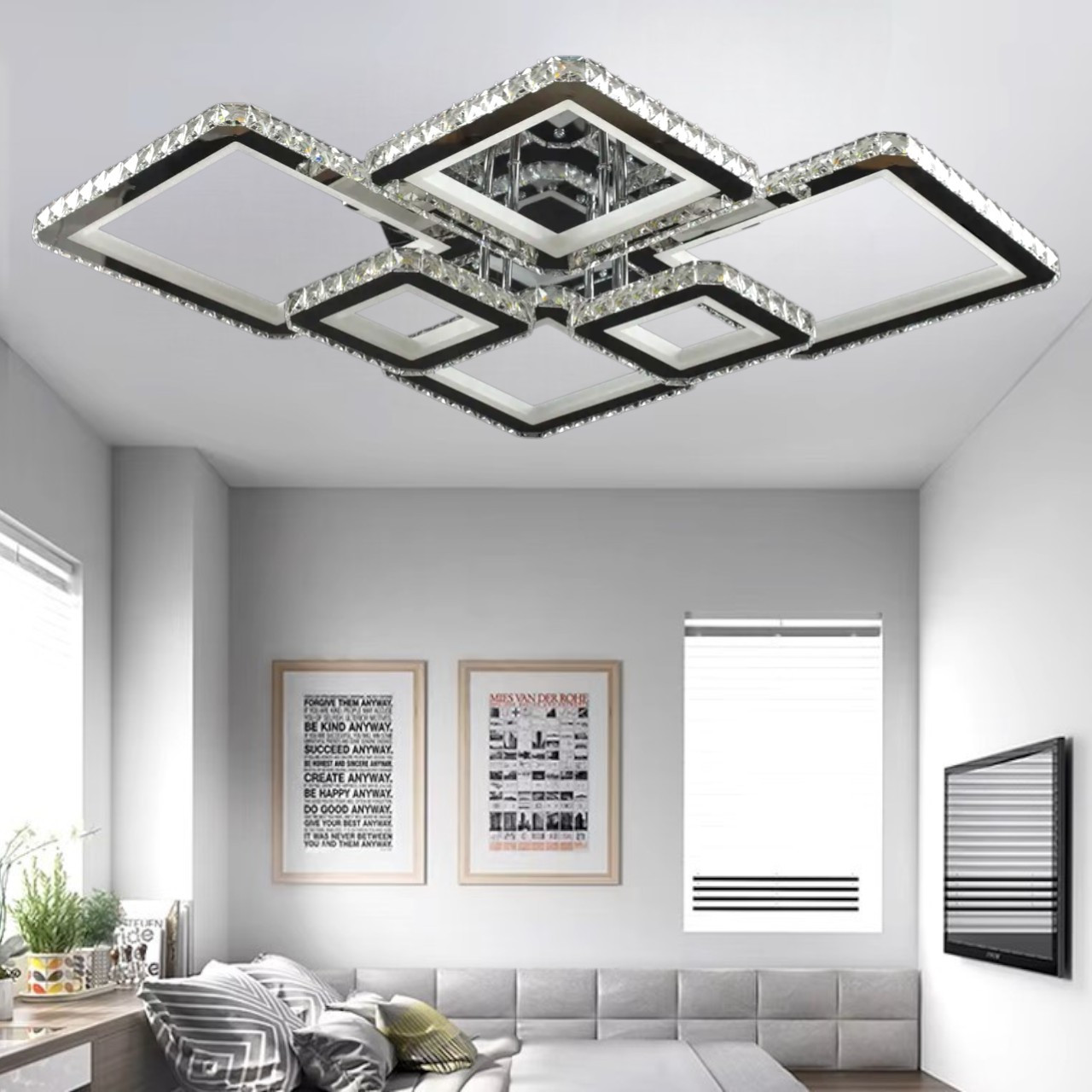 Люстра світлодіодна SY-19376-4+2 CR, фото 1