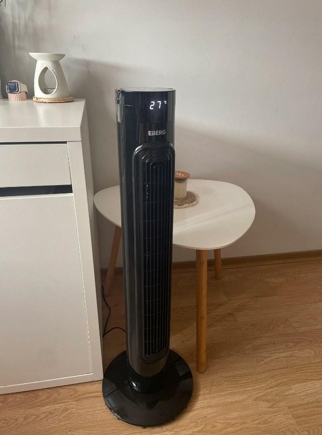 Вентилятор колонний чорний AIRO 85, фото 1