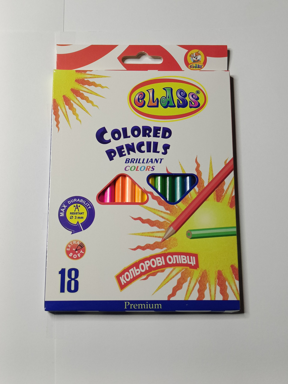 Олівці кольорові Class Premium 18 кольорів
