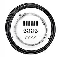 Набір гальмівних тросів із сорочкою для велосипеда 2 шт. у чорному кольорі