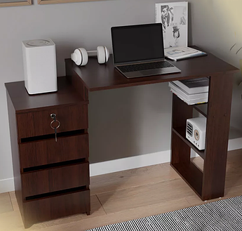 Комп'ютерний стіл (на 4 ящики), код (СЛТ-5) офісний стіл, стіл для школяра колір Венге магия