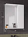 Дзеркальна шафа для ванної з прихованим зберіганням код (ШВК - 139), колір Білий, фото 2
