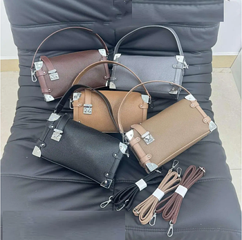 Сумка жіноча прямокутна 24*13 см на блискавці зі штучної шкіри в різних кольорах Janin