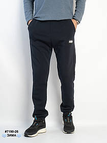 7190-26 Спортивні штани чоловічі на манжеті тринитка на флісі напівбатал (5 од: 50,52,54,56,58)