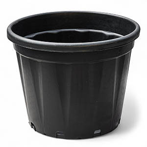 Контейнер-горщик ребристий Idel Prof ETNA 40 л ETN00022 - Італія, круглий для вирощування рослин