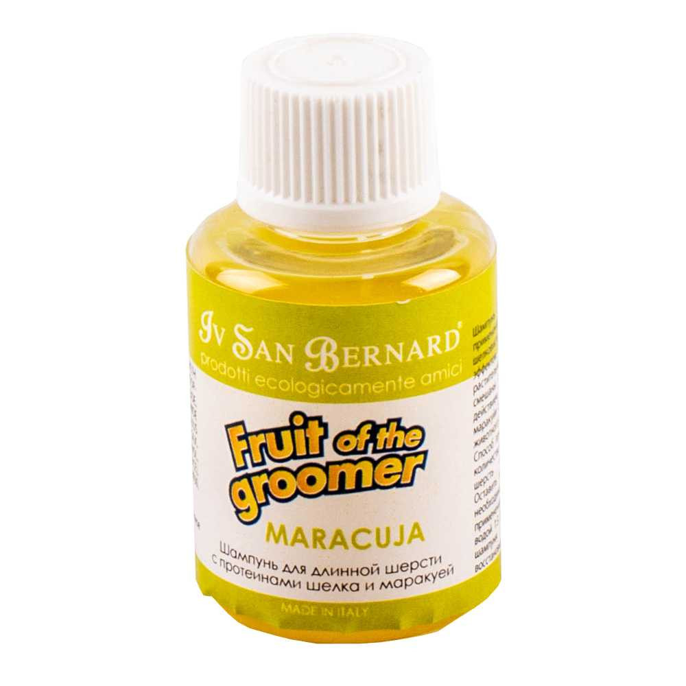 Шампунь Маракуя Iv San Bernard Maracuja з протеїнами для довгошерстих собак і кішок, 30 мл, фото 1