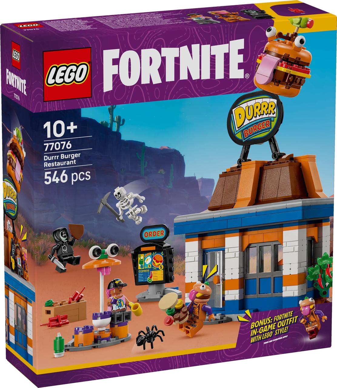 Конструктор LEGO Fortnite 77076 Ресторан Durrr Burger, фото 1