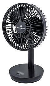 Міні USB вентилятор Velano VELWEBS0009 2000 мАг настільний безшумний портативний вентилятор охолоджувач