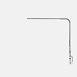 Настільна LED лампа FХ-021 на 15 Вт. металева на струбціні - для освітлення робочого місця Срібро, фото 9