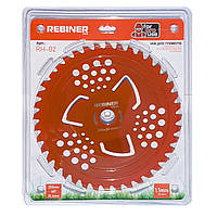 Диск для тримера 255×25.4 мм, 40Т з побідитовими напайками та підрізом трави Rebiner