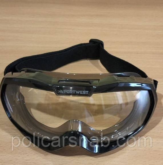 Окуляри захисні закриті, полікарбонатні KN PS66 Portwest захист від подряпин і запотівання, фото 1
