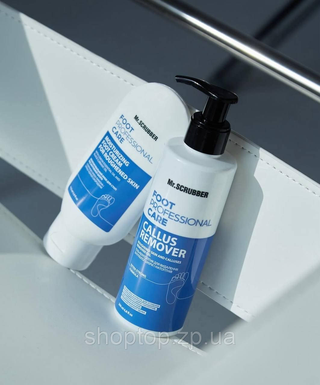 Гель-кератолітик для видалення загрубілої шкіри+Зволожувальний крем для стоп від загрубілої шкіри Mr.SCRUBBER, фото 1