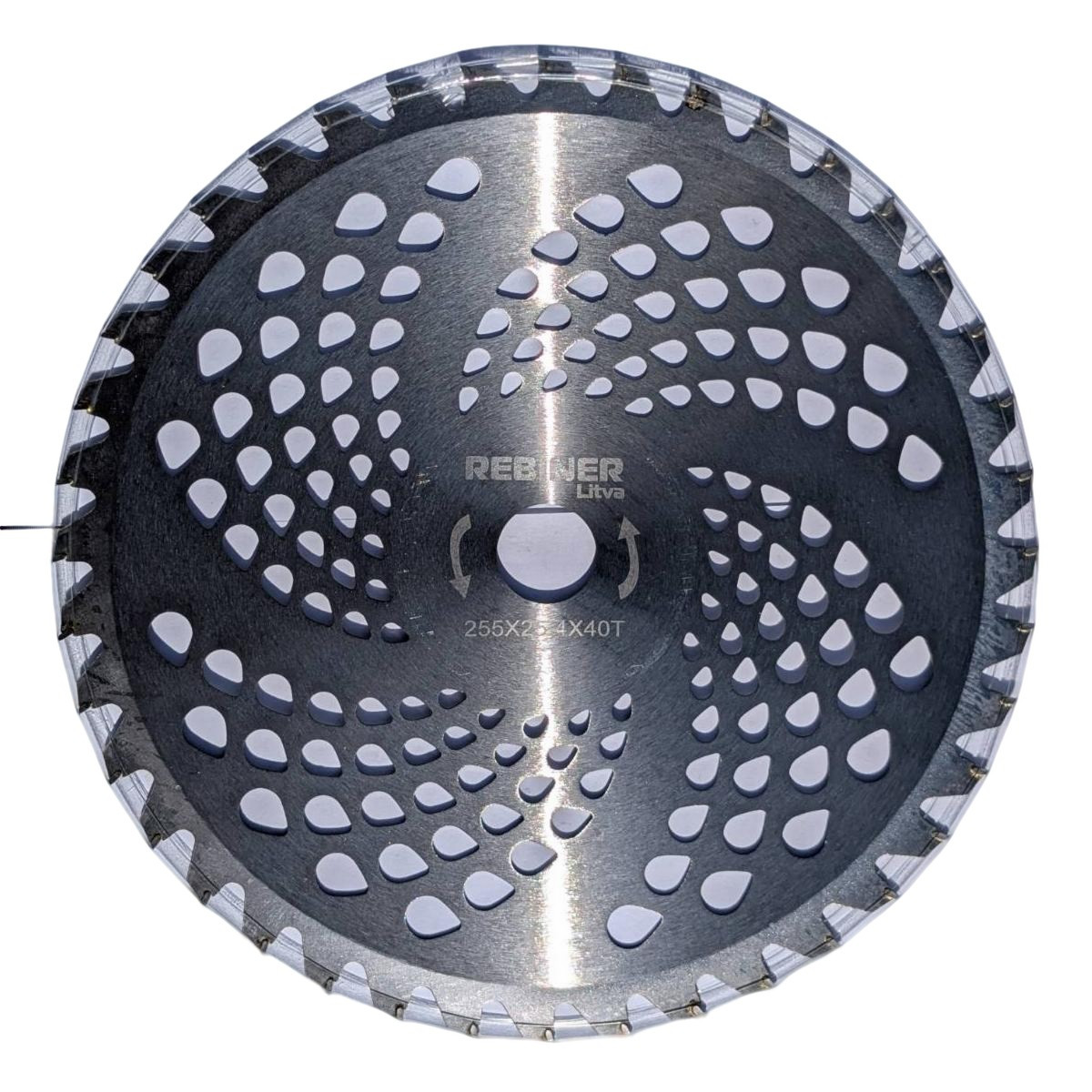 Диск для тримера 255×25.4 мм, 40Т з побідитовими напайками Rebiner