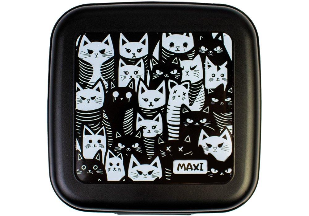 Ланчбокс-пластик. "Maxi" 850мл чорний №MX98139(15), фото 1