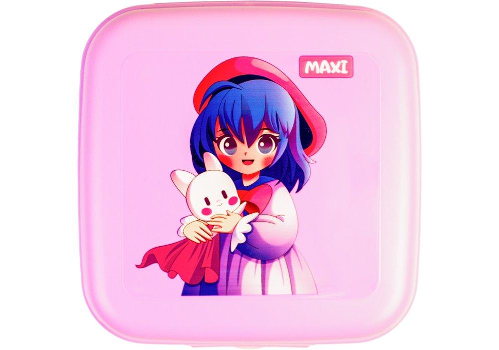 Ланчбокс-пластик. "Maxi" 850мл бузковий №MX98143(12), фото 1