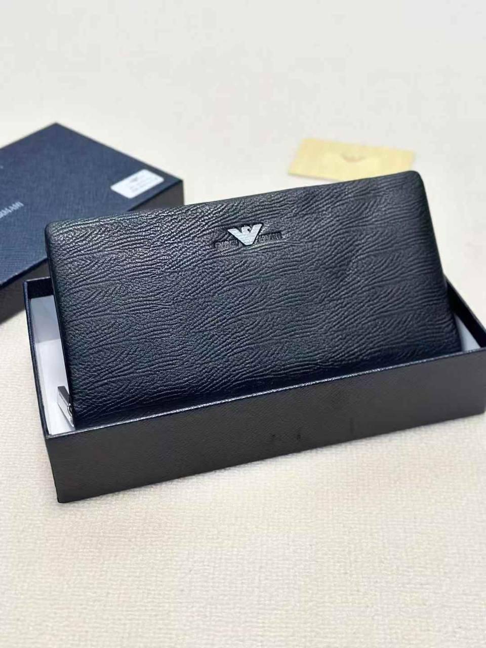 Чоловічий чорний клатч Giorgio Armani, фото 1