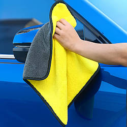 Рушник із мікрофібри 30х30 см / Двосторонній рушник для авто / Авторушник для полірування