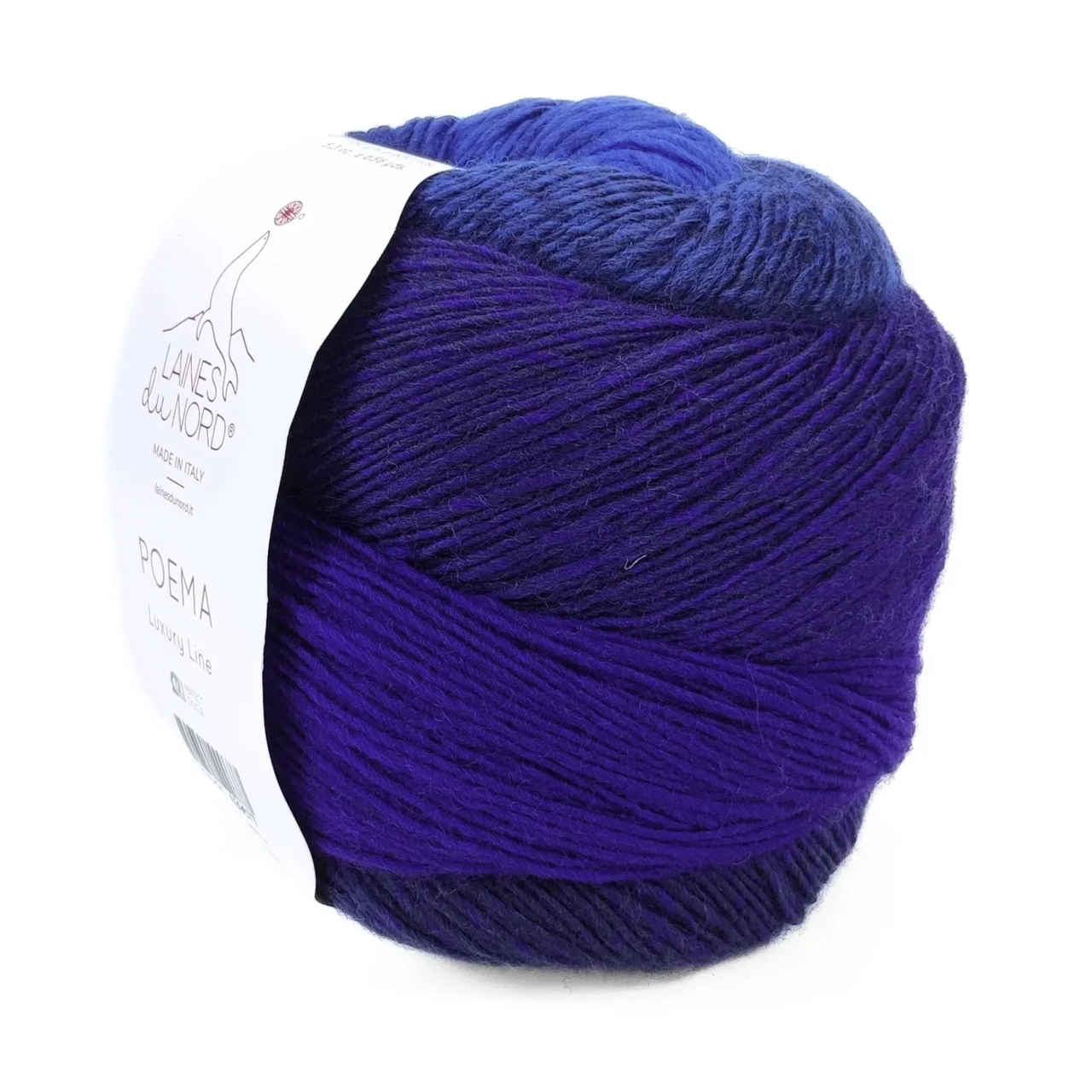 Пряжа Poema/Поема, від фіолетового до синього 310, Laines du Nord, фото 1
