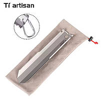 Лопатка титанова Ti artasan + карабін з чохлом