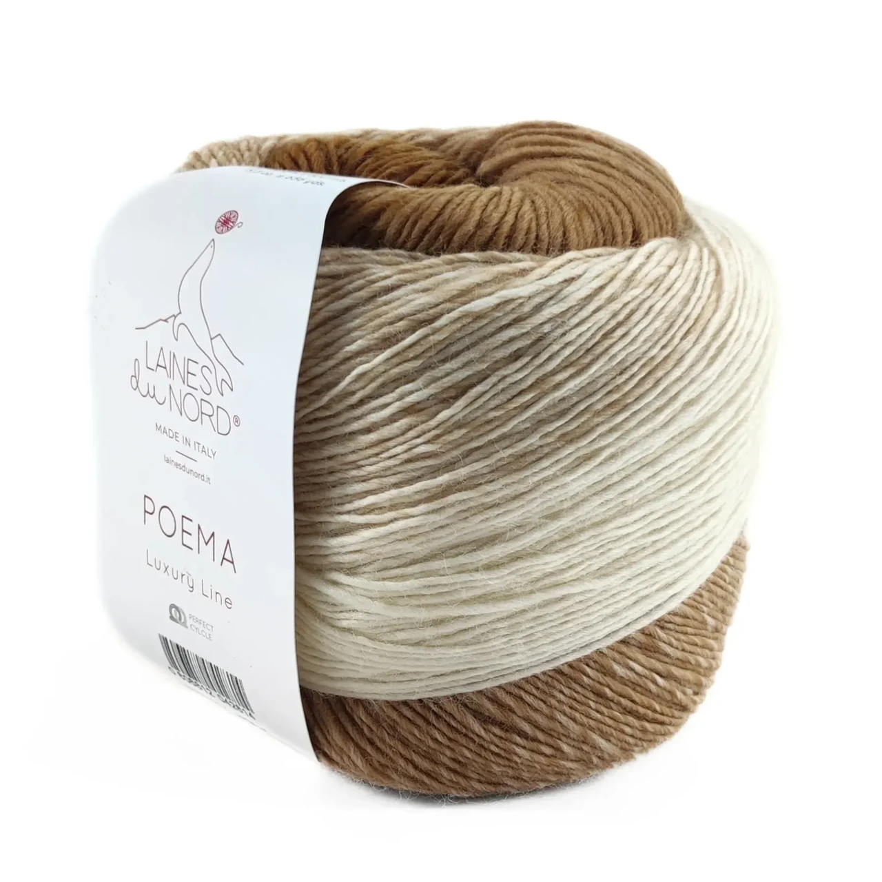 Пряжа Poema/Поема, від молочного до коричневого 400, Laines du Nord, фото 1