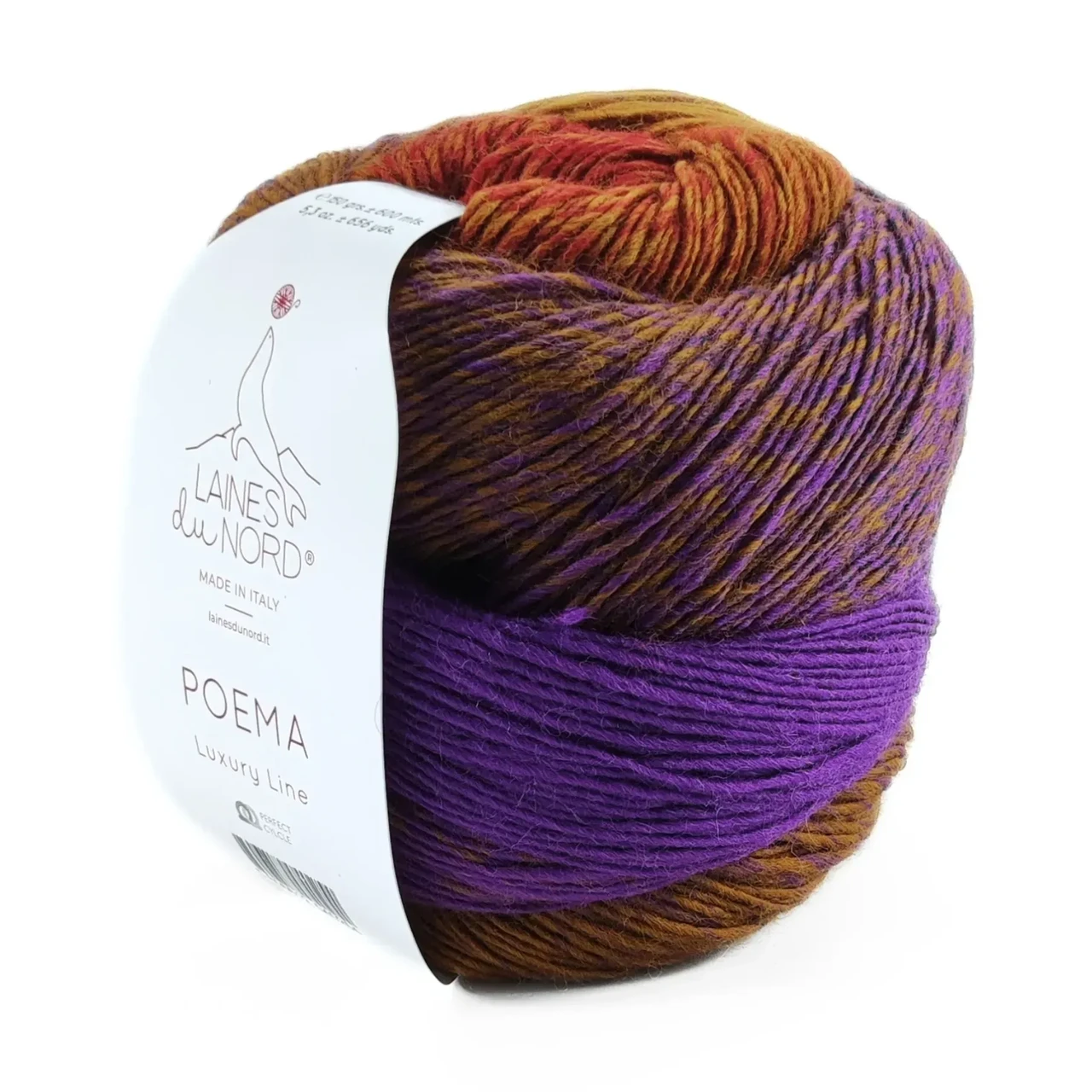 Пряжа Poema/Поема, від вишневого до фіолетового 311, Laines du Nord, фото 1