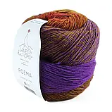 Пряжа Poema/Поема, від вишневого до фіолетового 311, Laines du Nord, фото 2