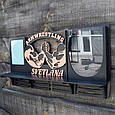 Полиця для кубків і дипломів Армрестлінг. Медальниця з армрестлінгу. Тримач для медалей. Холдер для медалей, фото 3