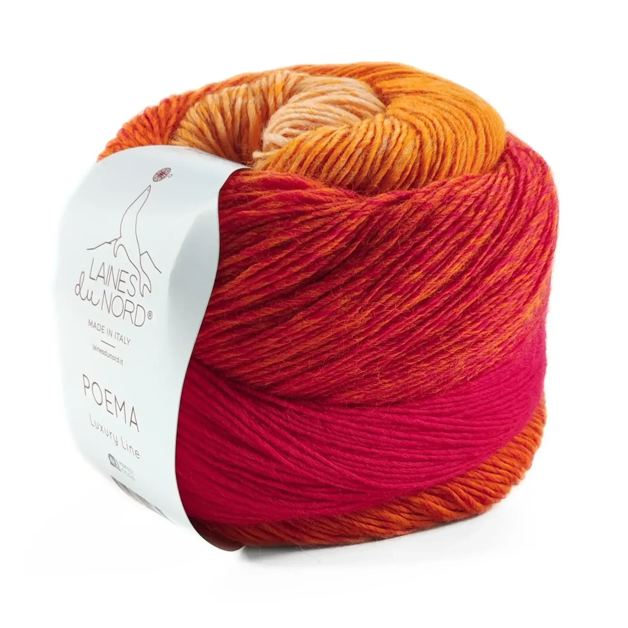 Пряжа Poema/Поема, від персикового до малинового 306, Laines du Nord, фото 1