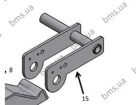 Ручка важіль для скидання повітря BMS, фото 1