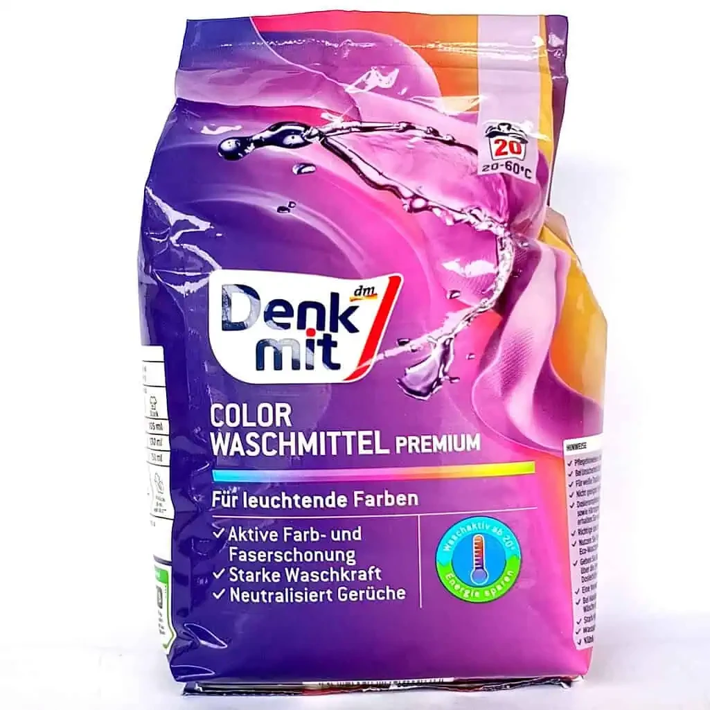 Порошок для прання кольорових речей безфосфатний Denkmit Colorwaschmittel 18 прань 1.35 кг Німеччина, фото 1