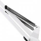 Лампа LUO-02 настільна на гнучкій ніжці / гнучкий світильник, на струбцині Білий, фото 4