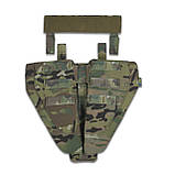 Захист паху (напашник) потрійний Kiborg з балістичним пакетом 1 клас захисту Militex Multicam, фото 3