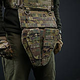 Захист паху (напашник) потрійний Kiborg з балістичним пакетом 1 клас захисту Militex Multicam, фото 7