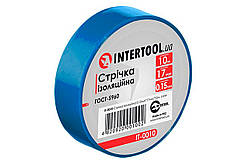 Стрічка ізоляційна Intertool 10 м синя (IT-0010) (10 шт.)