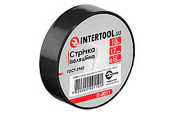 Стрічка ізоляційна Intertool 10 м Чорна (IT-0011) (10 шт.)