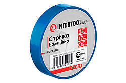 Стрічка ізоляційна Intertool 25 м синя (10 шт.)
