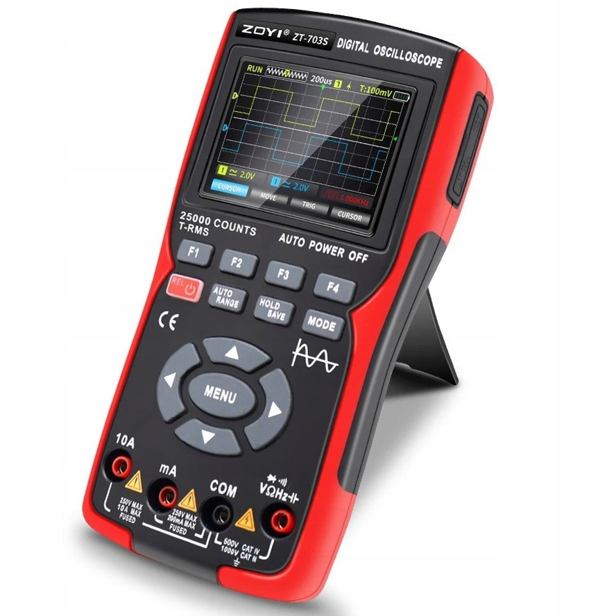 Осцилограф ZOYI ZT-703S 50МГц 2 кан мультиметр генератор сигналу (007542), фото 1