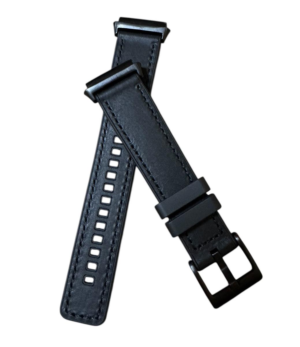 Ремінець Primolux Leather Silicone для годинника Xiaomi Redmi Watch 3 Active - Black, фото 1