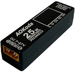 Адаптер перетворювач для акумуляторів 2S-6S LiPo AOKoda XT60 to USB-A / Type-C PD3.0 25W