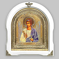 Ікона Ангел Охоронець, лик 15х18 см, у білому дерев'яному кіоті, арка