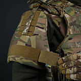 Захист плечей Kiborg з балістичним пакетом 1 клас захисту Militex Multicam, фото 7