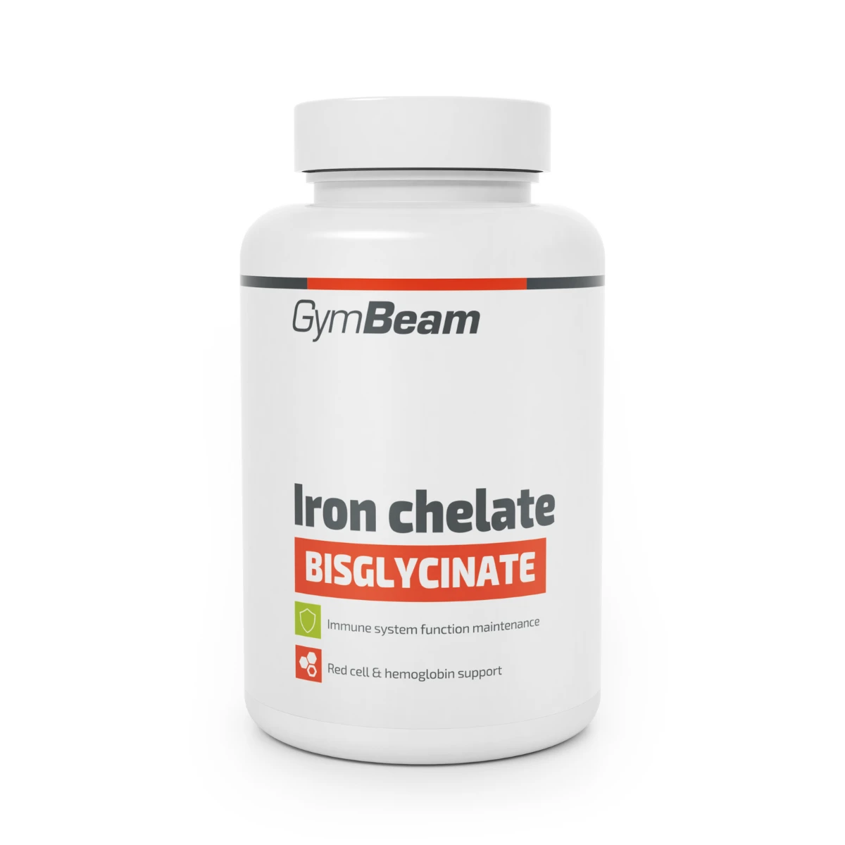 Залізо хелат  Iron chelate bisglycinate- GymBeam, 90 капсул, фото 1