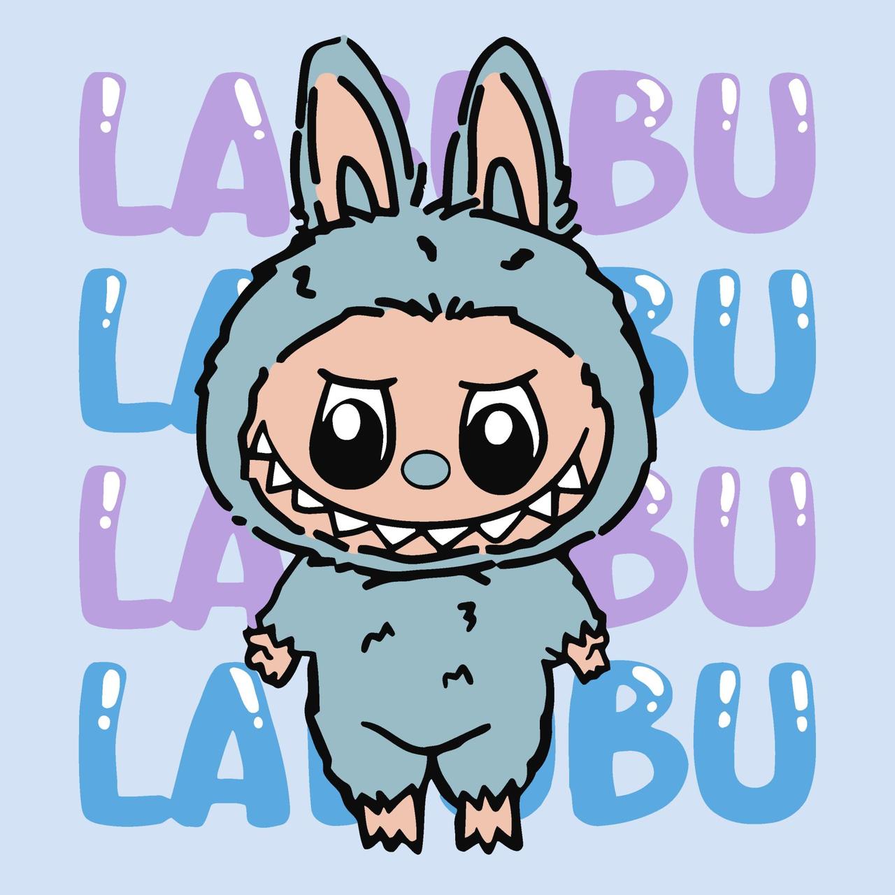 Картина за номерами Для дітей. Лабубу він 25*25 см Ідейка KHO 1283, фото 1