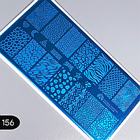 Пластина диск для стемпінгу рептилія, зебра, леопард Global №156